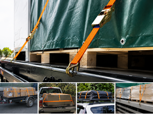 Sangle à cliquet en polyester haute ténacité, résistante, avec longueur personnalisée pour le transport maritime, sangle résistante aux UV - Product Image 2