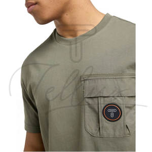 เสื้อยืดผู้ชาย OEM ลำลอง ทรงโอเวอร์ไซส์ แฟชั่นไม่ซ้ำใคร เสื้อยืดผู้ชายดีไซน์ล่าสุด คุณภาพสูง ผ้าฝ้าย เสื้อยืดผู้ชายสำหรับฤดูร้อน - Product Image 5