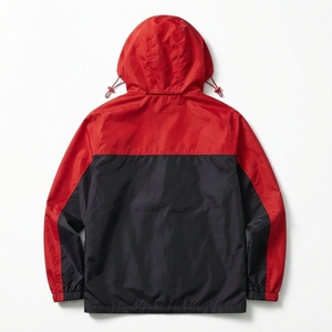Ensemble de survêtement pour homme, veste à capuche et short, couleurs rouge et noir, style sportif, été, séchage rapide, polyester, 2 pièces - Product Image 4