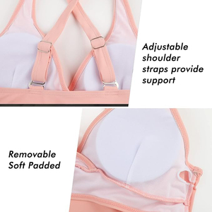 Conjunto de bikini con estampado floral, top con cuello en V profundo y nudo, parte inferior de cintura alta, traje de baño de dos piezas para playa - Product Image 5