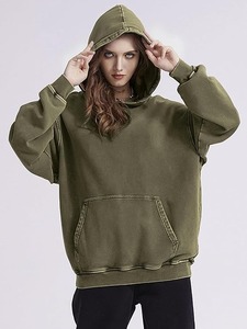 เสื้อฮู้ดผ้าฟลีซสำหรับฤดูหนาวแบบ unisex ขายส่ง OEM พร้อมกระเป๋า ดีไซน์กันหดและกันลม  รับทำโลโก้และสีตามสั่ง - Product Image 4