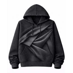 Sweat à capuche pour homme 100% coton, doux et respirant, coupe classique, style hip-hop, idéal pour les tenues décontractées d'hiver et la mode urbaine - Product Image 4
