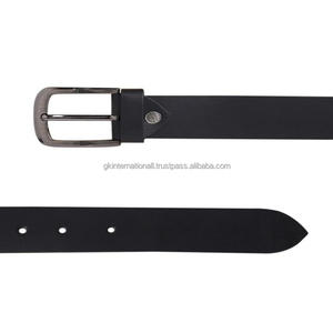 Premium Black Vegetable Tanned Harness <b>Leather</b> Casual <b>Belt</b> for <b>Men</b> with Nickel Plated Solid Brass Buckle Custom Sizes - Product Image 6