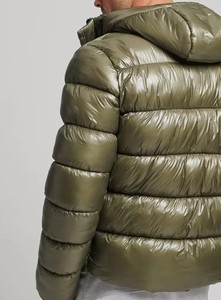 Mens Hooded Padded Winter Jacket Warm <b>Bubble</b> <b>Coat</b> Quilted Shell Full Zip Casual Cold Weather Outerwear Wholesale Clothing - Product Image 6