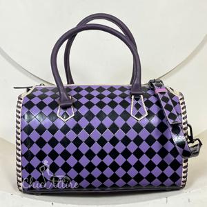 Bolso de Viaje Grande de Cuero Grabado a Cuadros 2026 de Gran Venta, Nuevo Diseño, Bolso de Hombro Cruzado con Asa Superior, Bolsos Rápidos - Product Image 1