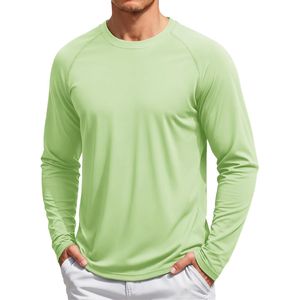 Men Long Sleeve Rash Guard <b>Lime</b> <b>Green</b> Quick Dry Polyester Compression <b>Shirt</b> Adult Sports Top Compression <b>Shirt</b> BJJ MMA - Product Image 5