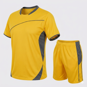 Venta al por Mayor de Camisetas de Fútbol Personalizadas con Cuello en V, Manga Corta, Cierre de Hebilla, Secado Rápido, 100% Poliéster para Hombre - Product Image 1