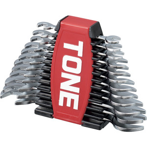 TONE DSTO1200P Metric Chrome Finish Industrial & DIY Grade Hex Key Wrench Set <b>Hand</b> <b>Tool</b> Kit 3mm Spanner for Compact Maintenance - Product Image 1