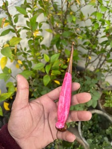 Resin And Wooden <b>Crochet</b> <b>Hooks</b> <b>Set</b> Multicolor Lightweight Comfortable Grip Durable For Knitting <b>Crochet</b> And DIY Yarn Crafts - Product Image 3