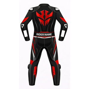 Traje de Motociclismo Personalizado para Hombre, de Cuero Vacuno/Canguro, Mono de Una Pieza, con Protección OEM CE - Product Image 2