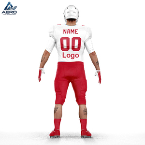 Uniforme de Fútbol Americano Rojo y Blanco 100% Poliéster, Mejor Precio, Calidad Duradera, Nueva Llegada, para Adultos, para Jugar Deportes - Product Image 3