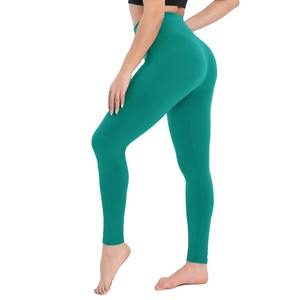 Leggings pour femmes à taille mi-haute en Spandex et Polyester respirants, sans couture, pleine longueur, grandes tailles, haute qualité, service OEM, vente en gros - Product Image 5