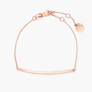 Bar Diamond <b>Bracelet</b> In 14K Rose Gold - Product Image 5