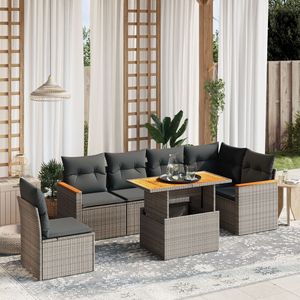 Conjunto de Sofás Grises para Jardín - Product Image 1