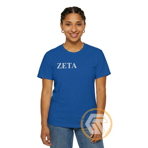 GREEK TREASURES เสื้อยืดสตรี Zeta Phi Beta Sorority ลำลองคุณภาพสูง O-Neck ระบายอากาศได้ดีปักลายผ้าฝ้าย 100% - Product Image 2