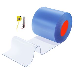 "Clear <b>PVC</b> <b>Strip</b> Curtain 101 ft X 12 Width Bulk Plastic Door <b>Strip</b> Roll Walk-Free Freezer Cooler Curtain <b>Strips</b>" - Product Image 1