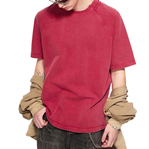 เสื้อยืดผู้ชายแขนสั้นทรงโอเวอร์ไซส์ ผ้าเจอร์ซีย์ถักแบบวินเทจคุณภาพสูง 100% โพลีเอสเตอร์ ระบายอากาศได้ดี กันยับ น้ำหนัก 240 กรัม รับสั่งทำ - Product Image 6
