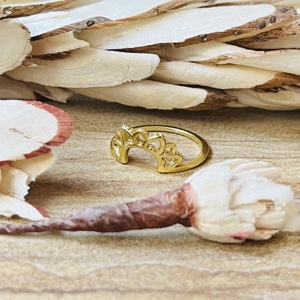 Nouvelle Arrivée Bague Couronne Florale Bohème en Laiton pour Femme, Plaqué Or 18 carats, Bijoux Empilables, Vente en Gros/OEM/ODM - Product Image 5