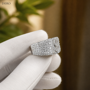 luxury Iced Moissanite Proposal <b>Ring</b> Round Brilliant Diamond Hip Hop Jewelry 925 Sterling <b>Silver</b> for <b>Men</b> <b>Ring</b> - Product Image 4
