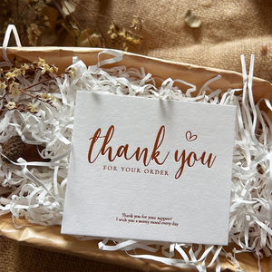 Cartes de visite personnalisées en papier coton avec logo en feuille d'or, cartes d'invitation et de remerciement haut de gamme pour les petites entreprises - Product Image 2