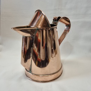 Jarra de agua de cobre puro, perfecta para el apoyo de la salud natural y para el almacenamiento diario en la cocina o para uso en el hogar o comedor, procedente de la India. - Product Image 4