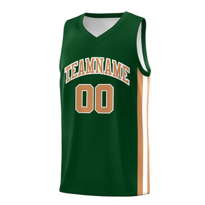 Camiseta de Baloncesto Personalizada con Cuello en V Antibacteriana, Transpirable, Unisex, Cosida, 100% Poliéster - Product Image 1