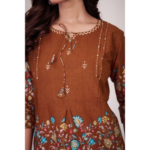 <b>Women's</b> Printed Cotton Two Piece Co-Ord Set for Custom Outfits - Product Image 2