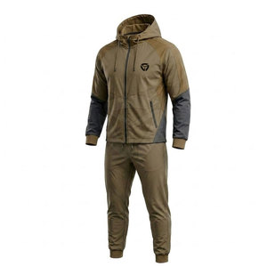 Traje cortavientos con cremallera completa para hombre, combinación de chaqueta y pantalones duraderos para fitness, caminar, viajar y comodidad diaria. - Product Image 3