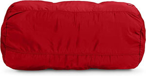Sac de sport unisexe à prix abordable, rouge, en polyester, 40-55L, avec fermeture éclair, poignée souple, design uni décontracté, sangle réglable, durable - Product Image 4