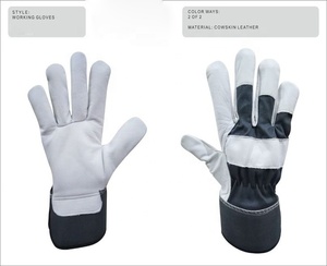 Got Skin Leather Construction Safety Working <b>Gloves</b> <b>PVC</b> Industrial Breathable Palm Safety Hand <b>Gloves</b> - Product Image 5