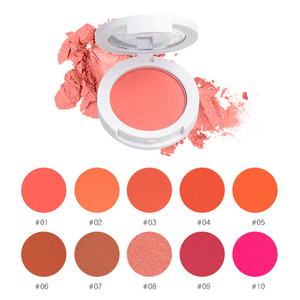 Palette de fards à joues mats 10 couleurs, fard à joues naturel modulable pour un éclat naturel, idéal pour le maquillage quotidien et les soirées - Product Image 4