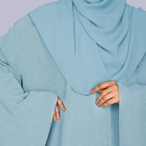 Abaya de Chifón Modesta Premium, Servicio OEM, Logotipo Personalizado, Moda Islámica para Exportación, Proveedores y Minoristas Internacionales - Product Image 6