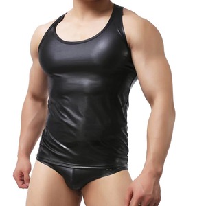 Vêtements de plage, tenues décontractées et de sport, couleur unie / Débardeur homme, matière douce au toucher, assurant un confort toute la journée, un excellent choix - Product Image 1