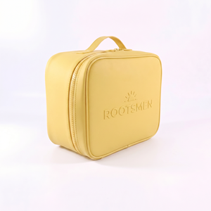 Rootsmen AA5588 PVC Embossed Label Zipper Water Resistant Hanging Large Capacity Travel Fashion Cosmetic Bag with Custom Logo - Product Image 2