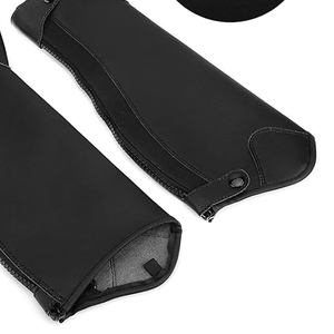 Meilleures ventes : Demi-chaps d'équitation pour hommes en cuir, avec impression de logo personnalisée, très demandés - Product Image 5