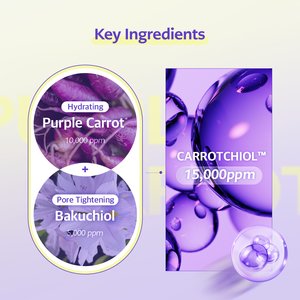 Sérum Ampoule Cellology Purple Carrot Pore 30ml |   Bakuchiol, acide hyaluronique, flavonoïdes d'origine végétale, anthocyanine, contrôle du sébum - Product Image 6