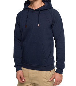 Sweat à capuche polaire uni pour homme, doux, ajustable, avec poche kangourou, coupe décontractée, pour usage quotidien, qualité OEM économique - Product Image 1