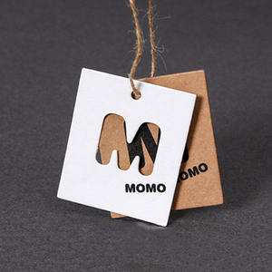 ป้ายแขวนกระดาษสีเทาพรีเมียมสำหรับแบรนด์เสื้อผ้า ส่งตรงจากโรงงาน - Product Image 2