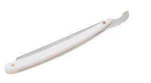 Morje Surgical <b>Straight</b> <b>Razor</b> with Red/Black/White/Blue Handle Single Blade Stainless Steel for Men's Face Shaving - Product Image 3