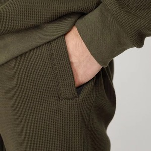 Survêtement unisexe décontracté en polaire tendance Hip Hop 2026, en polyester/coton, avec blocs de couleur - Product Image 3