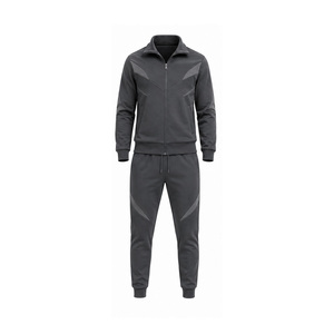 Custom Mens Athletic Tracksuit Sports Gym Training Jogging Wear Zip Jacket <b>Pants</b> OEM ODM Private Label Manufacturer Factory Bulk - Product Image 1