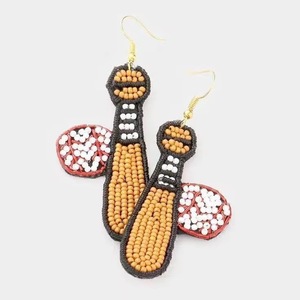 BOTTLE Bohemian Seed Beads Drop Earrings with Rice and Fringe Design Glass Beads Fashion Bohemia Earrings - Product Image 1