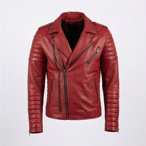 Chaqueta de Motociclista de Cuero de Alta Calidad, Personalizada, a la Moda, Elegante, Equipo de Protección para Hombre, Color Personalizado - Product Image 1