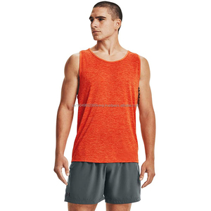 Débardeur de sport à séchage rapide, veste de sport pour la salle de sport, vêtement de sport respirant en maille, t-shirt musculaire pour la course à pied et l'entraînement, en vente - Product Image 1