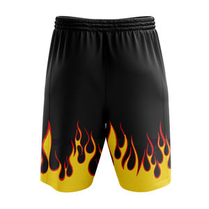 Pantalones cortos transpirables OEM de secado rápido, pantalones cortos de punto de poliéster con estampado informal y bolsillos para hombre, ropa deportiva para fitness y entrenamiento. - Product Image 2