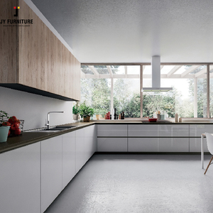 Armoires de cuisine de style européen haut de gamme JY Vietnam, taille personnalisée, matériau en bois, prêt à assembler, norme de santé E1/E0 - Product Image 5