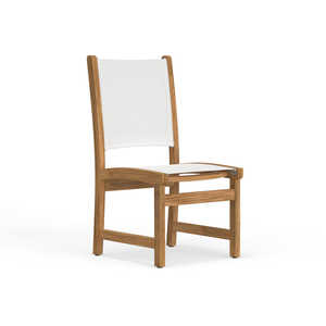 Silla de Comedor de Madera de Teca Sólida de Primera Calidad para Exteriores con Asiento de Tela – Silla Moderna para Patio, Ideal para Proyectos de Hoteles, Resorts y Villas - Product Image 1
