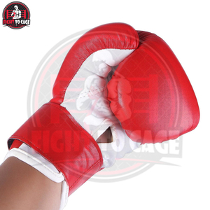 Guantes de Boxeo de Artes Marciales para Niños, Color Blanco y Rojo, Buena Calidad, Nuevo, Moderno, Producto Popular, Totalmente Personalizado, Hecho a Medida, 16 oz - Product Image 4