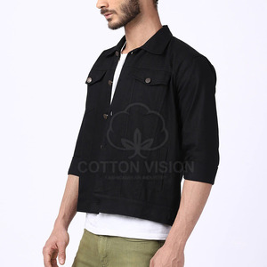 เสื้อแจ็คเก็ตยีนส์ลำลองแห้งเร็วสำหรับผู้ชาย ราคาขายส่ง ผลิตจากผ้าฝ้าย - Product Image 2