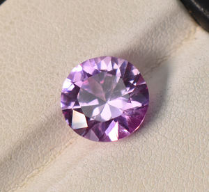 Pierre précieuse rose de qualité AAA pour la colonne vertébrale, 7 mm à 10mm, corindon de laboratoire calibré en vrac pour collier et bijoux - Product Image 2